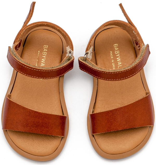 BABYWALKER  Δερμάτινο Σανδάλι Terracotta GR0106 - Image 2