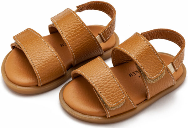BABYWALKER Δερμάτινο Σανδάλι Terracotta GR0112 - Image 3