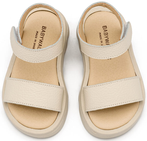 BABYWALKER Δερμάτινο Πέδιλο Εκρού GR0113 - Image 2
