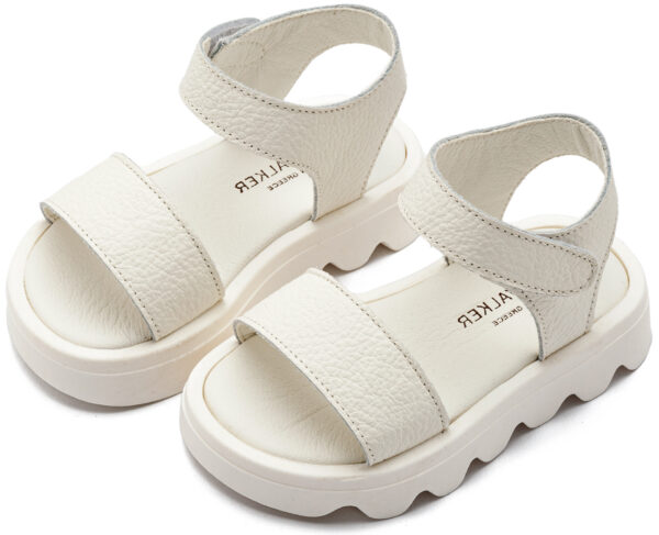 BABYWALKER Δερμάτινο Πέδιλο Λευκό GR0113 - Image 3