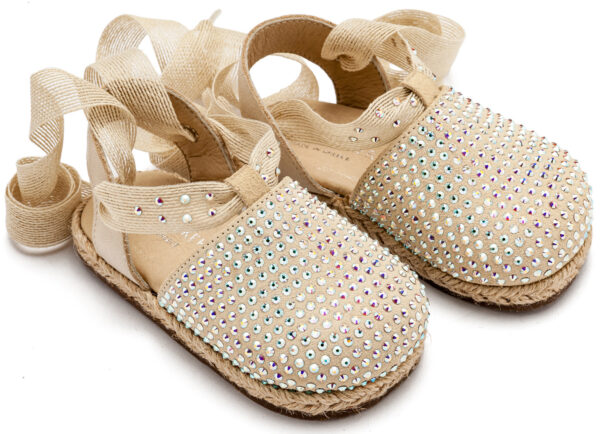 BABYWALKER Εσπαντρίγια με Swarovski Εκρού LU6123