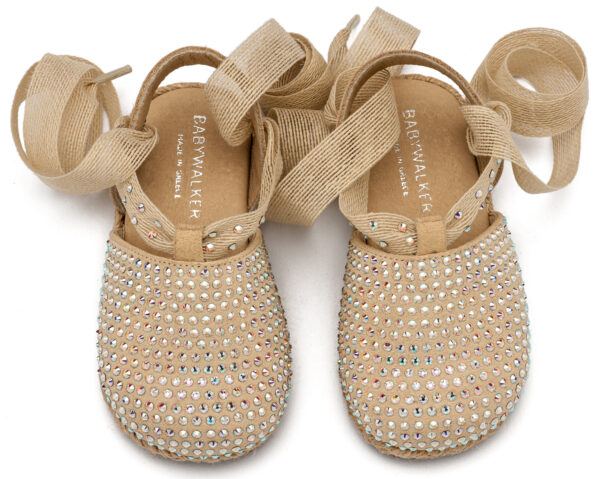 BABYWALKER Εσπαντρίγια με Swarovski Εκρού LU6123 - Image 2