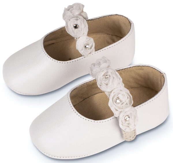 BABYWALKER Βαπτιστική Μπαλαρίνα Λευκή MI1638 - Image 3