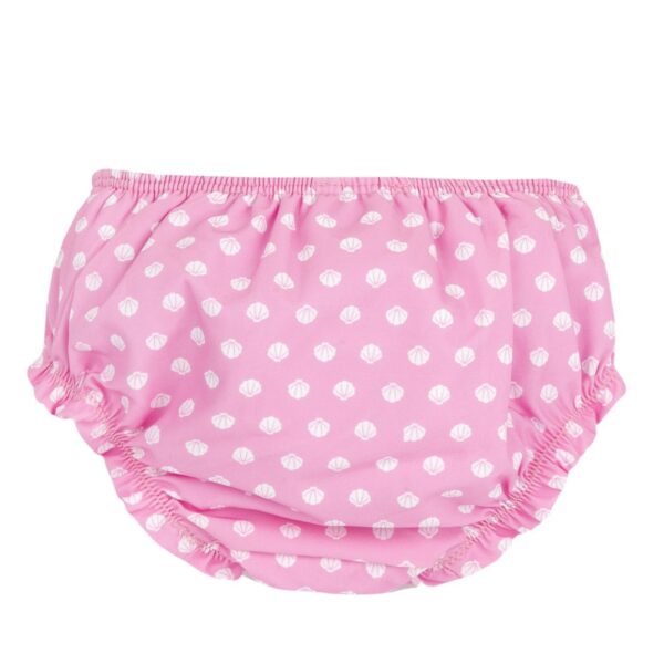 Chicco Βρεφικό Μαγιό Πάνα Βρακάκι Ροζ Με Λευκά Κοχυλάκια - Image 2
