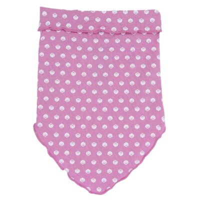 Chicco Βρεφική Μπαντάνα Για Κορίτσι Ροζ Με Λευκά Κοχυλάκια