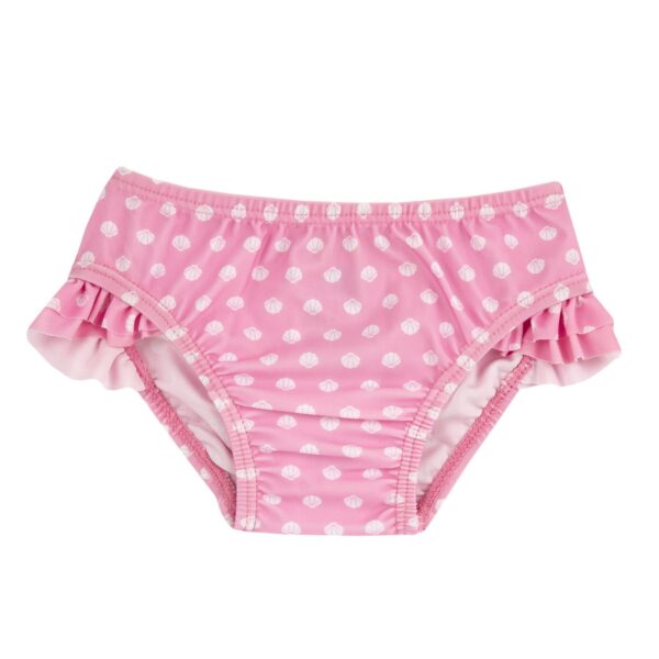 Chicco Βρεφικό Μονοκίνι Μαγιό Ροζ Με Λευκά Κοχυλάκια