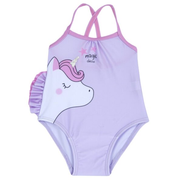 Chicco Βρεφικό Ολόσωμο Μαγιό Λιλά Unicorn