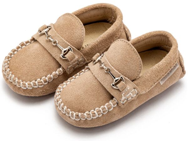 BABYWALKER Loafer Με Μεταλλική Διακοσμητική Αγκράφα Μπεζ BW4293 - Image 3