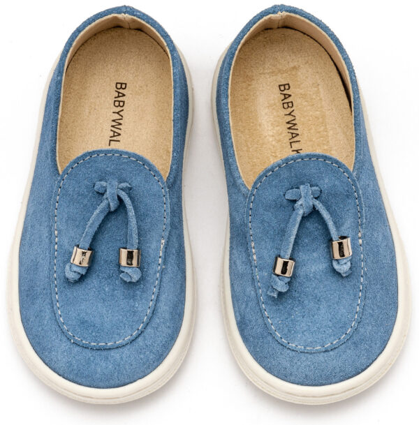BABYWALKER Καστόρινο Δετό Loafer Μπλε Ρουά BW4295 - Image 2
