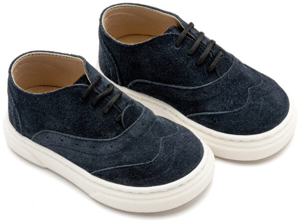 BABYWALKER Δετά Καστόρινα Brogues Μπλε BW4296