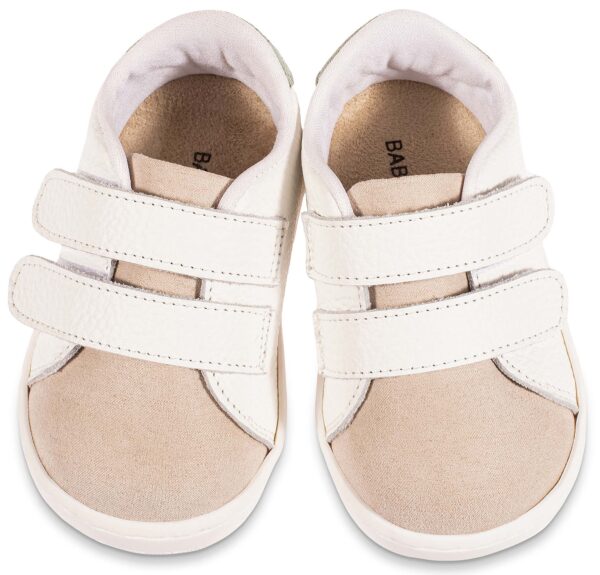 BABYWALKER Δερμάτινα Sneakers Λευκό Μπεζ Μέντα PRI2113 - Image 2