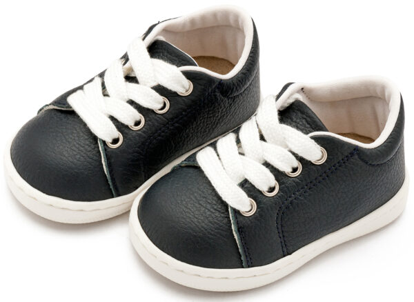 BABYWALKER Δερμάτινο Δετό Sneakers Μπλε PRΙ2119 - Image 3