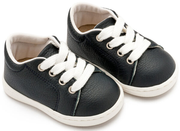 BABYWALKER Δερμάτινο Δετό Sneakers Μπλε PRΙ2119