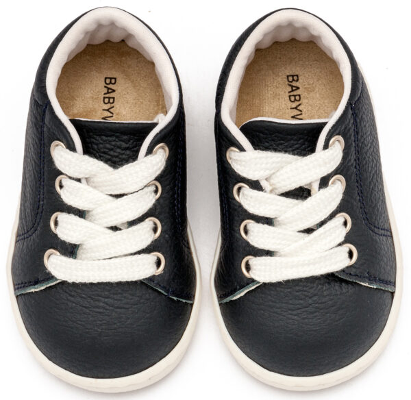 BABYWALKER Δερμάτινο Δετό Sneakers Μπλε PRΙ2119 - Image 2