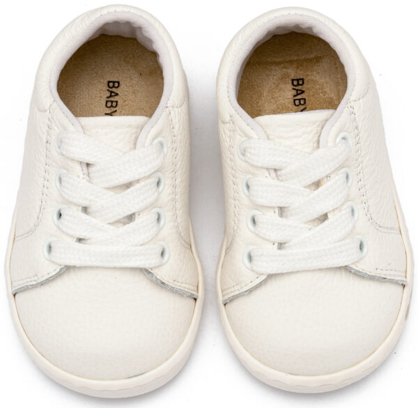 BABYWALKER Δερμάτινο Δετό Sneakers Λευκό PRΙ2119 - Image 2
