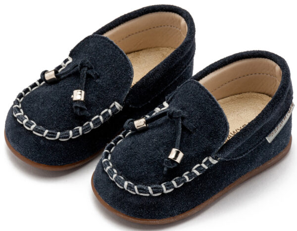 BABYWALKER Καστόρινο Δετό Loafer Μπλε PRI2121 - Image 3