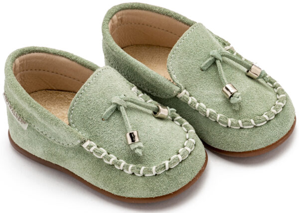 BABYWALKER Καστόρινο Δετό Loafer Μέντα PRI2121