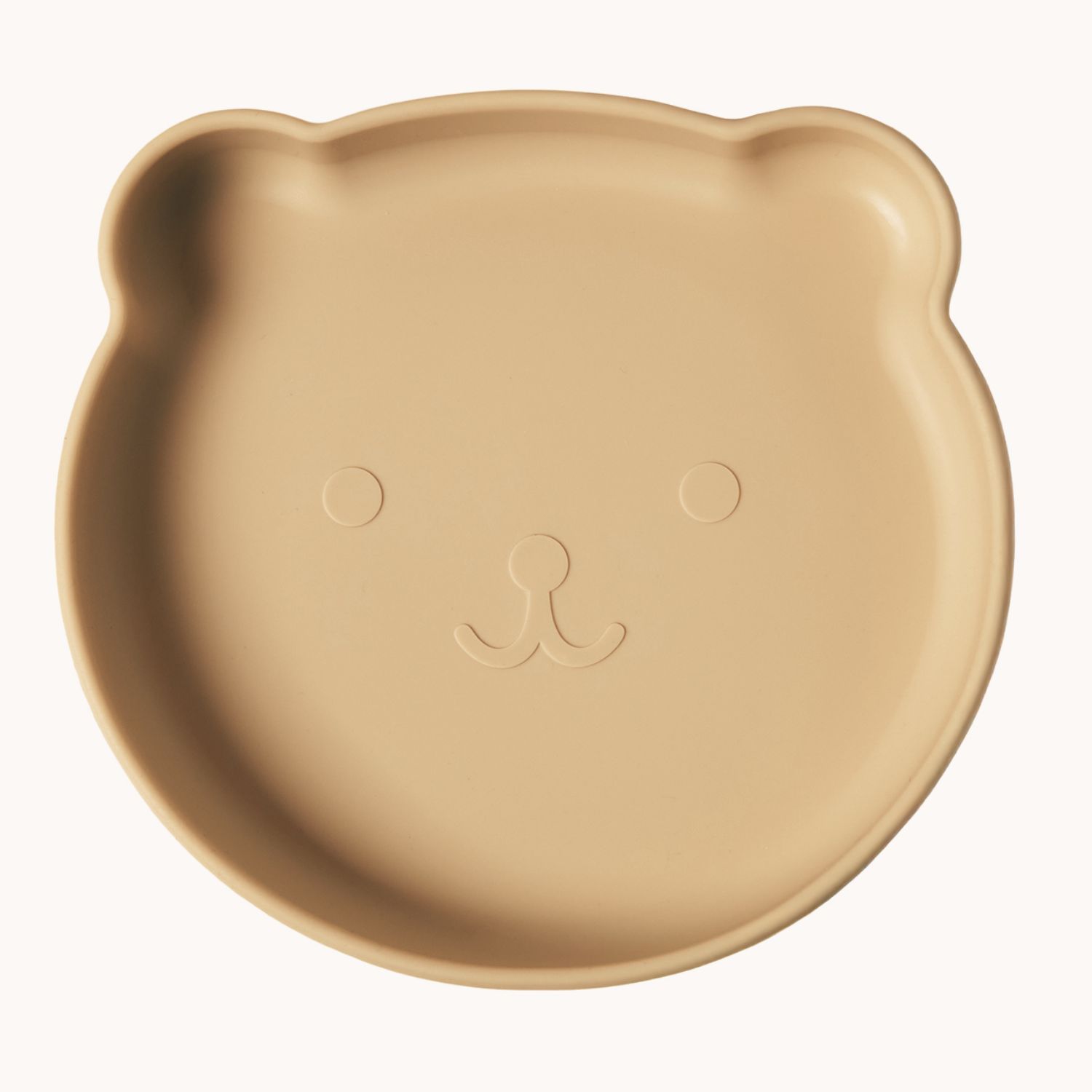 Ellepi Σετ Φαγητού Cute Bear Από Σιλικόνη Με Αντιολισθητική Βάση Και Σουπλά 6τμχ Λαδί Μπεζ - Image 3