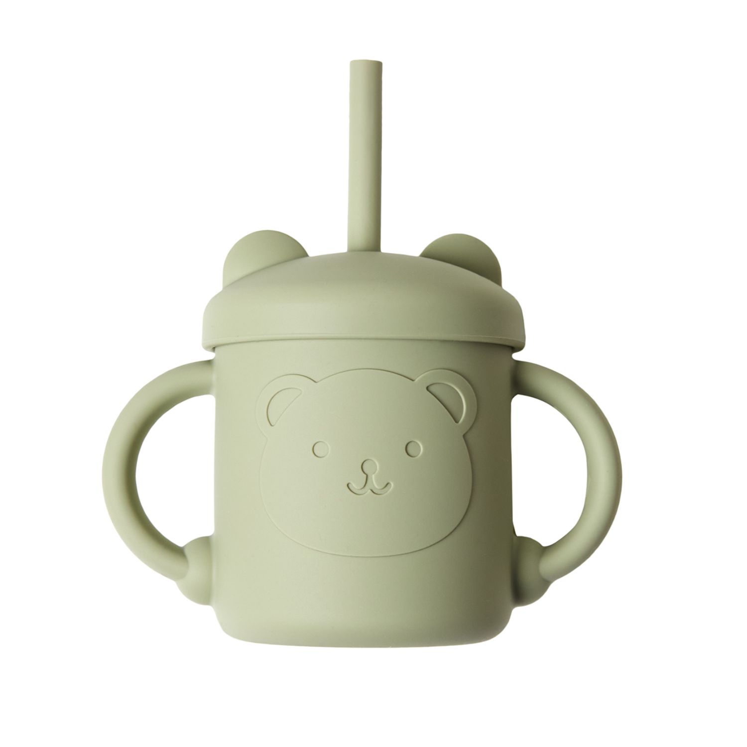 Ellepi Σετ Φαγητού Cute Bear Από Σιλικόνη Με Αντιολισθητική Βάση Και Σουπλά 6τμχ Λαδί Μπεζ - Image 5