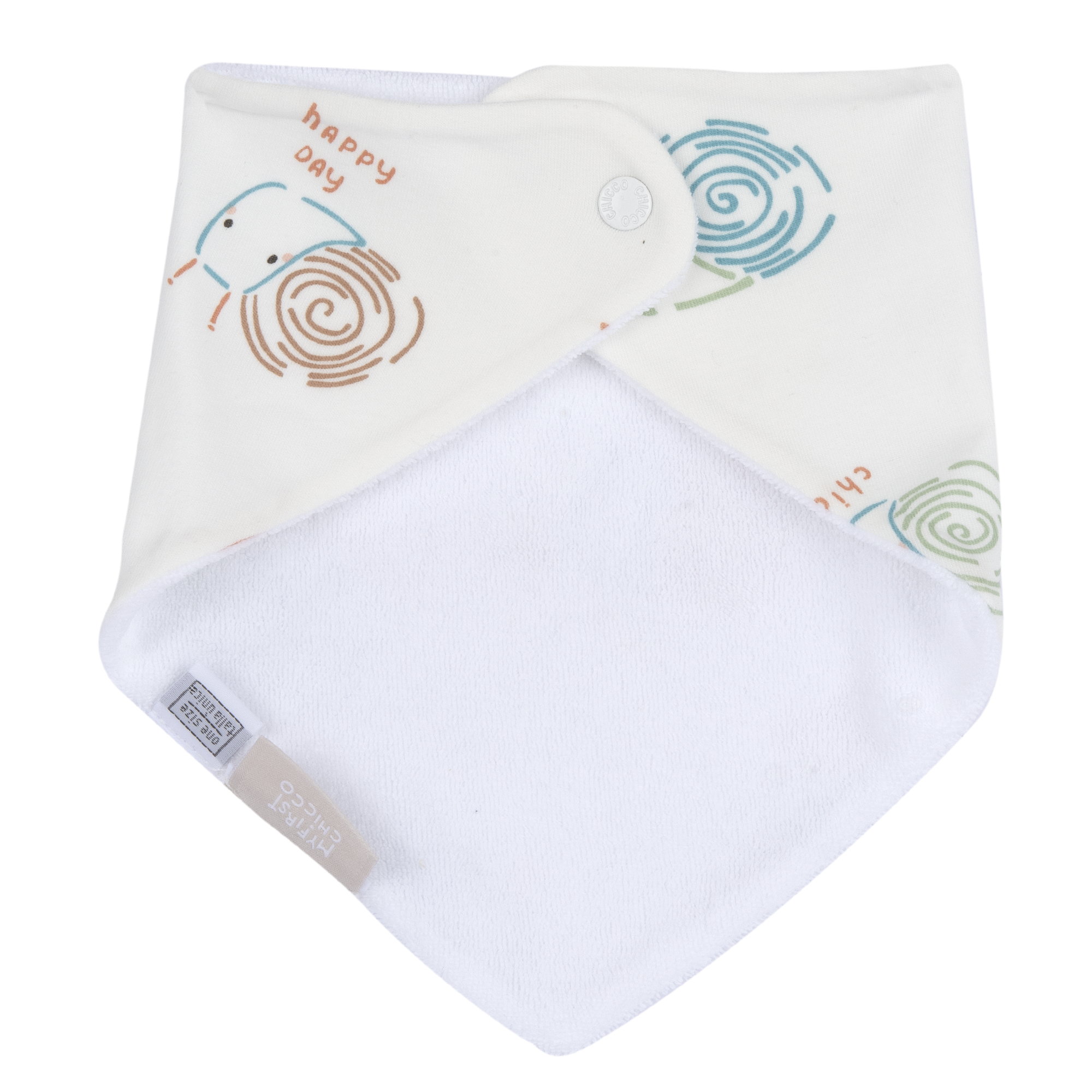 Chicco Βρεφική Σαλιάρα Μαντήλι "Happy Day" (Oeko-Tex) - Image 2