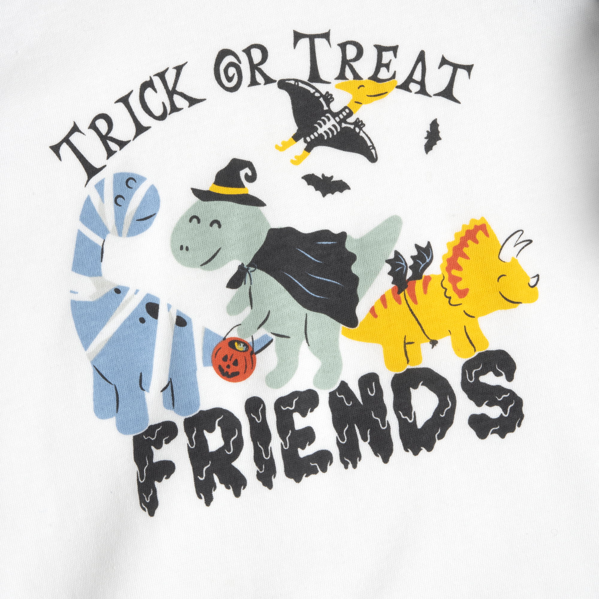 Chicco Παιδική Πιτζάμα Αγοριού Halloween με Δεινοσαυράκια Γκρι-Εκρού (Oeko-Tex) - Image 5