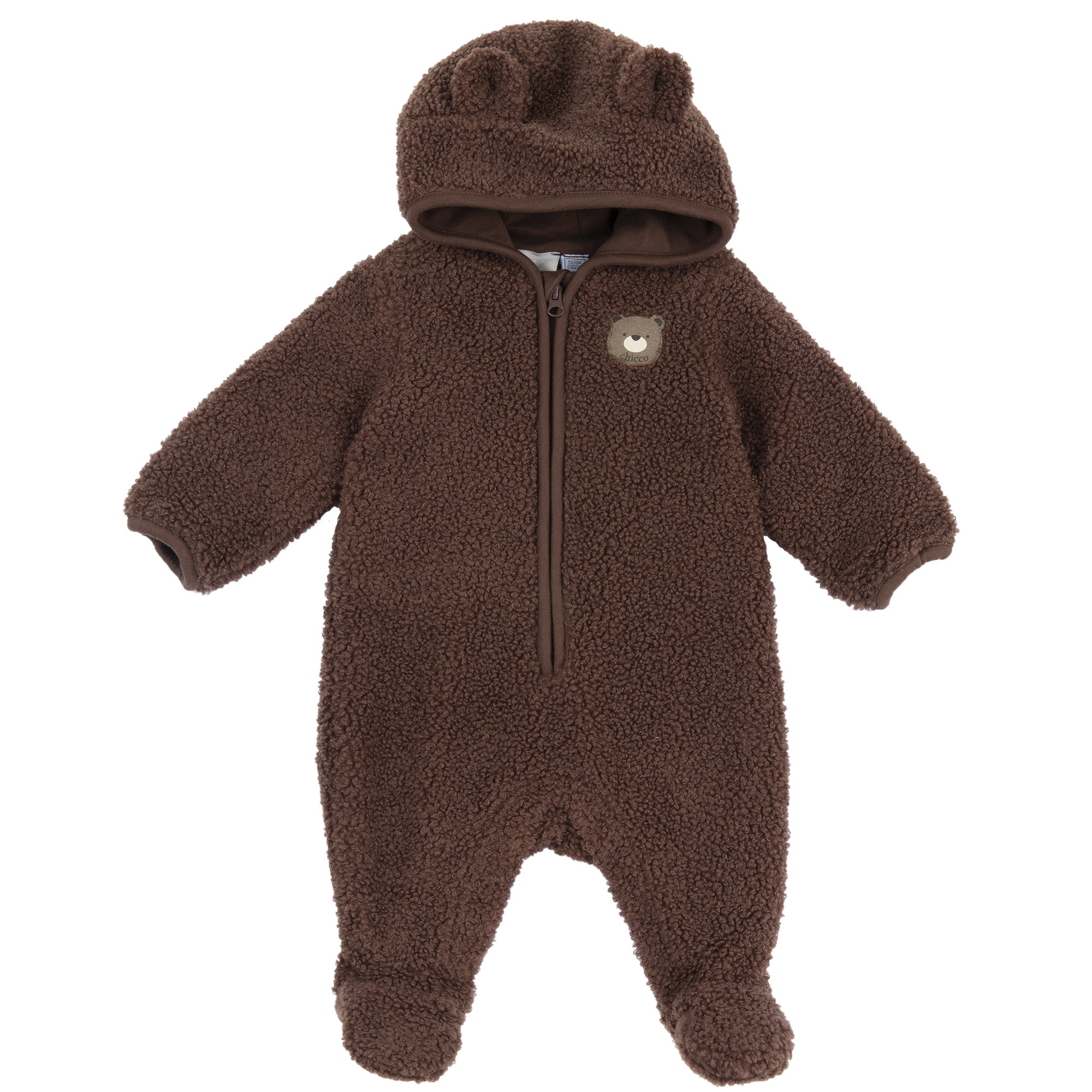 Chicco Βρεφική Ολόσωμη Φόρμα Εξόδου Unisex Teddy Καφέ (Oeko-Tex)