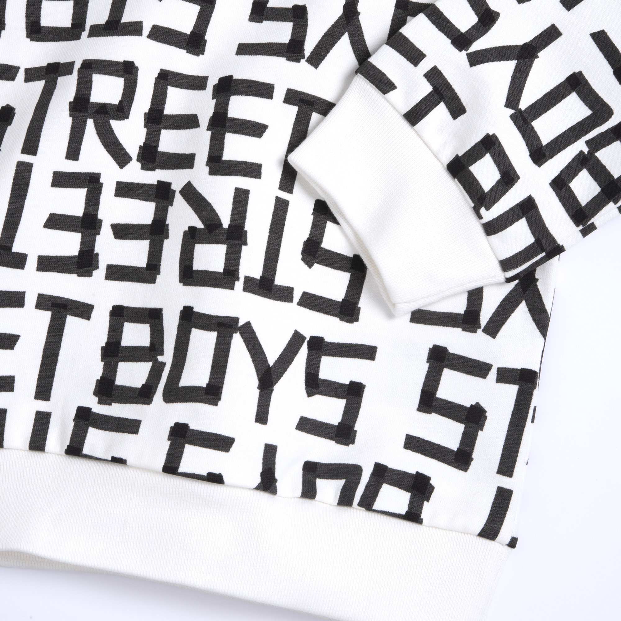 Chicco Παιδικό Φούτερ Αγοριού “Street Boys” Λευκό-Μαύρο - Image 3