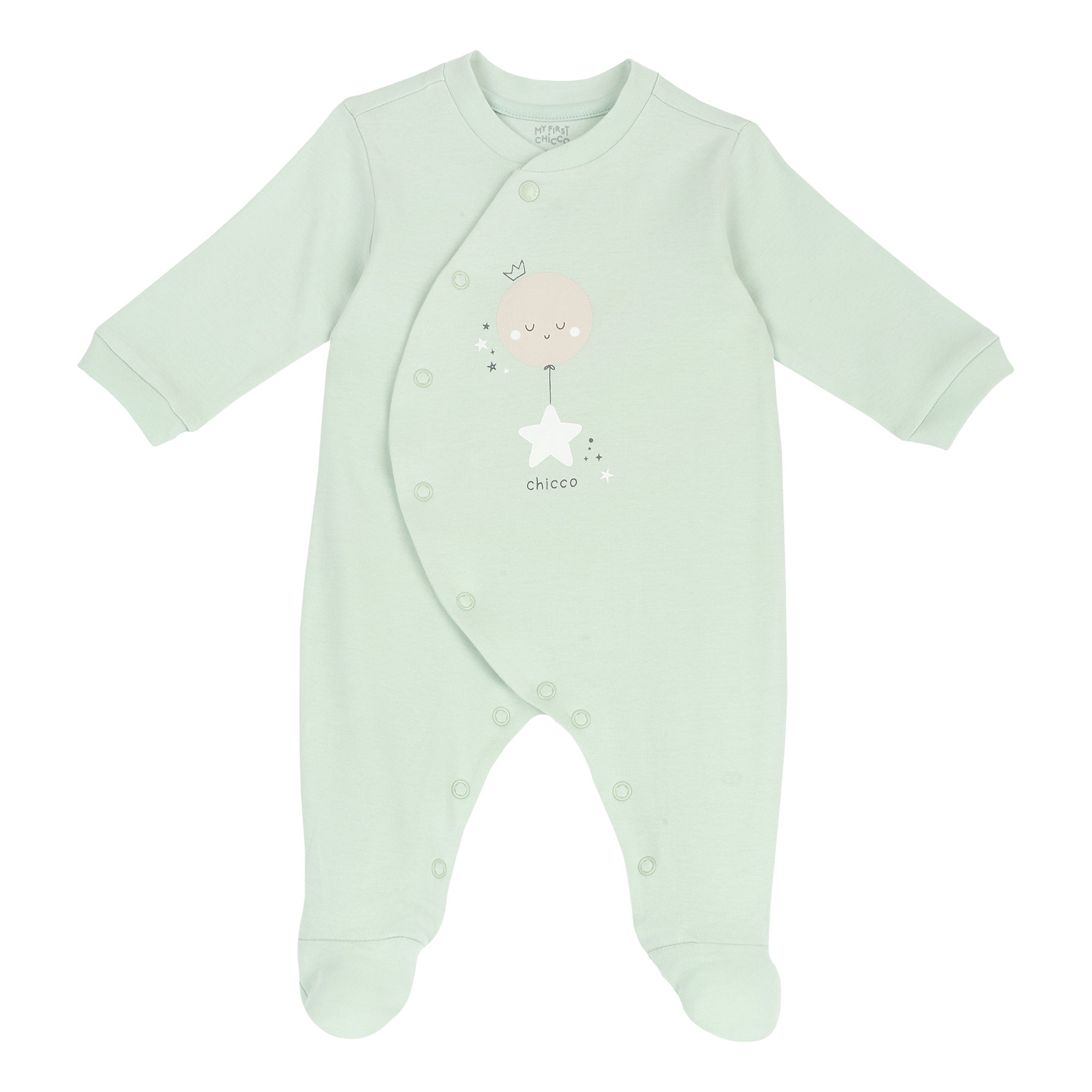Chicco Βρεφικό Φορμάκι Ύπνου Unisex με Μπαλόνι & Αστεράκι Μέντα (Oeko-Tex)